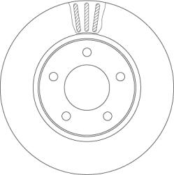 TRW Disc Frana Df4550 Chrysler Ram Van/Voyager / Voyager Iv/Voyager Iv Dodge Caravan