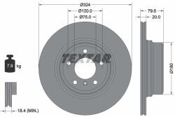 TEXTAR Disc Frana 92146303 Bmw X5