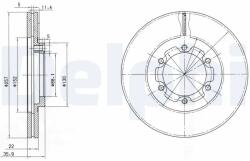 DELPHI Disc Frana Bg2524 Isuzu Campo/D-Max I/Elf/Gemini/Kb/Tf Pick-Up/Tfr/Tfs Pick-Up