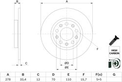 Bosch Disc Frana 0986479H24 Jeep Cherokee