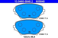 ATE Set Placute Frana, Frana Disc 13.0460-5848.2 Toyota Rav 4 Ii (13.0460-5848.2)