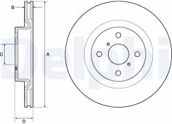DELPHI Disc Frana Bg4762C Toyota Yaris (BG4762C)