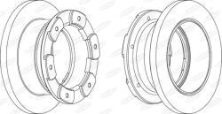 BERAL Disc Frana Bcr236A Iveco Daily Iii