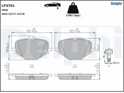 DELPHI Set Placute Frana, Frana Disc Lp3701 Mercedes-Benz G-Class/Gle