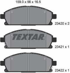 TEXTAR Set Placute Frana, Frana Disc 2342001 Acura Mdx Dongfeng (Dfac) Yumsun Honda Mdx