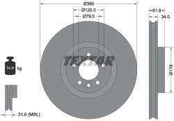 TEXTAR Disc Frana 92235605 Land Rover Range Rover Iv/Range Rover Sport I