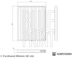 BLUE PRINT Filtru, Aer Habitaclu Adbp250094 Maxus Deliver 9/G10/G10 Plus/G20/G20 Plus/V70