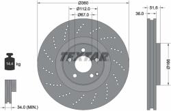 TEXTAR Disc Frana 92283905 Mercedes-Benz Cls/Cls Shooting Brake (92283905)