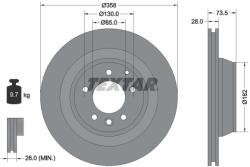 TEXTAR Disc Frana 92151403 Audi Q7 Porsche Cayenne Vw Touareg (92151403)
