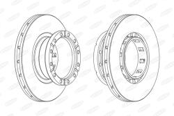 BERAL Disc Frana Bcr318A Irisbus Domino Iveco Eurocargo I-Iii/Eurocargo V/S-Way/T-Way