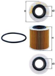 MAHLE Filtru Ulei Ox834D Ford Ranger/Ranger Iv Ford Australia Ranger Pick-Up Vw Amarok (OX834D)