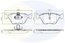 COMLINE Set Placute Frana, Frana Disc Cbp01744 Bmw 3/X3/Z4 Mg Mg X-Power/Mg Zt/Mg Zt- T