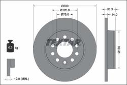 TEXTAR Disc Frana 92345203 Vw California T7/Multivan T7