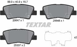 TEXTAR Set Placute Frana, Frana Disc 2564701 Hyundai Grandeur Kg Mobility Korando/Tivoli (2564701)