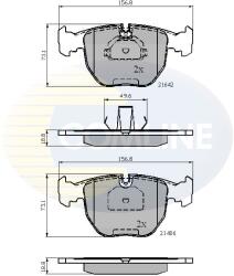 COMLINE Set Placute Frana, Frana Disc Cbp01096 Alpina B10 Bmw 5/7/X3/X5 (CBP01096)