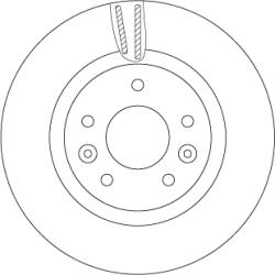 TRW Disc Frana Df6786 Nissan Leaf/Qashqai Ii/X-Trail/X-Trail Iii Renault Kadjar