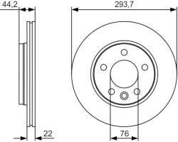 Bosch Disc Frana 0986479S06 Vw California T5/California T6/Multivan T5/Multivan T6 (0986479S06)