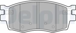 DELPHI Set Placute Frana, Frana Disc Lp1951 Hyundai Accent Iii/I20 I Kia Rio Ii