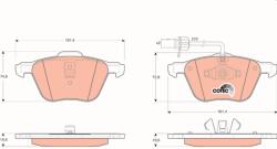 TRW Set Placute Frana, Frana Disc Gdb1460 Ford Galaxy I/Galaxy Mk I Seat Alhambra (GDB1460)