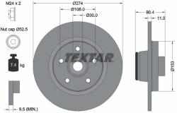 TEXTAR Disc Frana 92196203 Mercedes-Benz Citan/Citan Mixto Nissan Nv250 (92196203)
