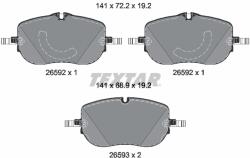 TEXTAR Set Placute Frana, Frana Disc 2659201 Mercedes-Benz C-Class/C-Class All-Terrain