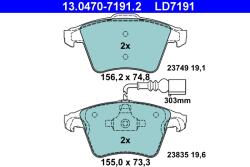 ATE Set Placute Frana, Frana Disc 13.0470-7191.2 Vw Touareg