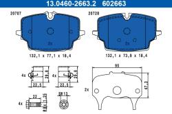 ATE Set Placute Frana, Frana Disc 13.0460-2663.2 Bmw X1 Mini Mini/Mini Cooper