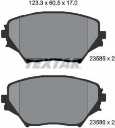 TEXTAR Set Placute Frana, Frana Disc 2358501 Toyota Rav 4 Ii (2358501)