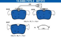 ATE Set Placute Frana, Frana Disc 13.0460-7372.2 Audi A3/A3 Allstreet (13.0460-7372.2)