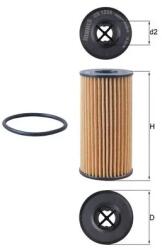 MAHLE Filtru Ulei Ox1308D Dacia Dokker/Duster/Lodgy/Logan/Logan Ii/Logan Mcv Ii