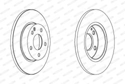 FERODO Disc Frana Ddf1219C Mercedes-Benz A-Class
