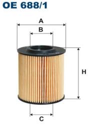 FILTRON Filtru Ulei Oe688/1 Seat Ibiza Iv Skoda Fabia Ii/Roomster/Roomster Praktik (OE688/1)