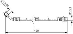Bosch Furtun Frana 1987481521 Honda Accord/Accord Viii