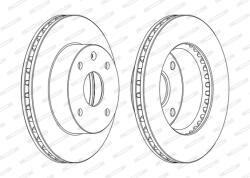 FERODO Disc Frana Ddf1257C Buick (Sgm) Excelle/Excelle Hrv Chevrolet Epica/Evanda/Optra