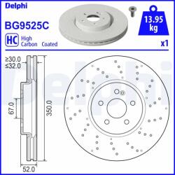DELPHI Disc Frana Bg9525C Mercedes-Benz A-Class/Cla/Cla Shooting Brake/Gla/Glb (BG9525C)