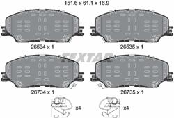 TEXTAR Set Placute Frana, Frana Disc 2653401 Isuzu D-Max Ii/D-Max Iii/Mu-X