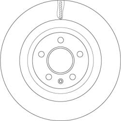 TRW Disc Frana Df4860S Audi A4 B8/A5/Q5