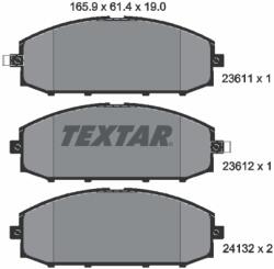 TEXTAR Set Placute Frana, Frana Disc 2361101 Nissan Patrol Gr V/Patrol Gr V Pick-Up