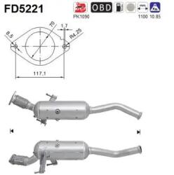 AS Filtru Funingine/Particule, Sist. De Esapament Fd5221 Nissan Nv400 Opel Movano B (FD5221)