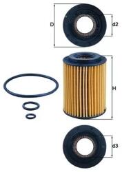 MAHLE Filtru Ulei Ox347D Honda Accord Viii/Civic Ix/Civic Viii/Cr-V Iii/Cr-V Iv/Nsx Ii