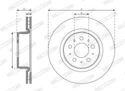 FERODO Disc Frana Ddf3015C Tesla Model 3 (DDF3015C)