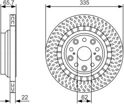 Bosch Disc Frana 0986479T35 Lexus Ls (0986479T35)