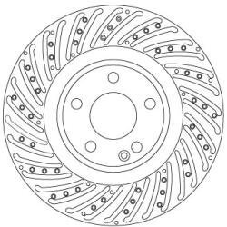 TRW Disc Frana Df6633S Mercedes-Benz A-Class/B-Class/Cla/Cla Shooting Brake