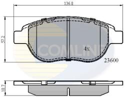 COMLINE Set Placute Frana, Frana Disc Cbp01038 Citroën Berlingo / Berlingo First/C3 I/C4