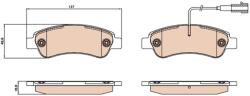 TRW Set Placute Frana, Frana Disc Gdb2068 Citroën Jumper Ii Fiat Ducato Opel Movano C (GDB2068)