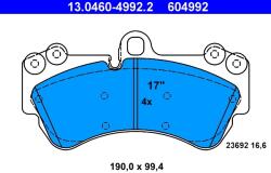 ATE Set Placute Frana, Frana Disc 13.0460-4992.2 Mercedes-Benz G-Class Vw Touareg
