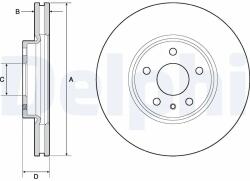 DELPHI Disc Frana Bg4702C Ford Mondeo V