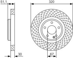 Bosch Disc Frana 0986479A59 Infiniti Q30/Qx30 Mercedes-Benz A-Class/B-Class/Cla (0986479A59)
