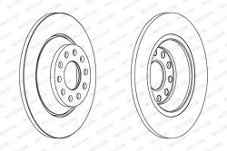 FERODO Disc Frana Ddf1307C Audi A6 C6
