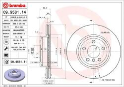 BREMBO Disc Frana 09.9581. 11 Bmw X3